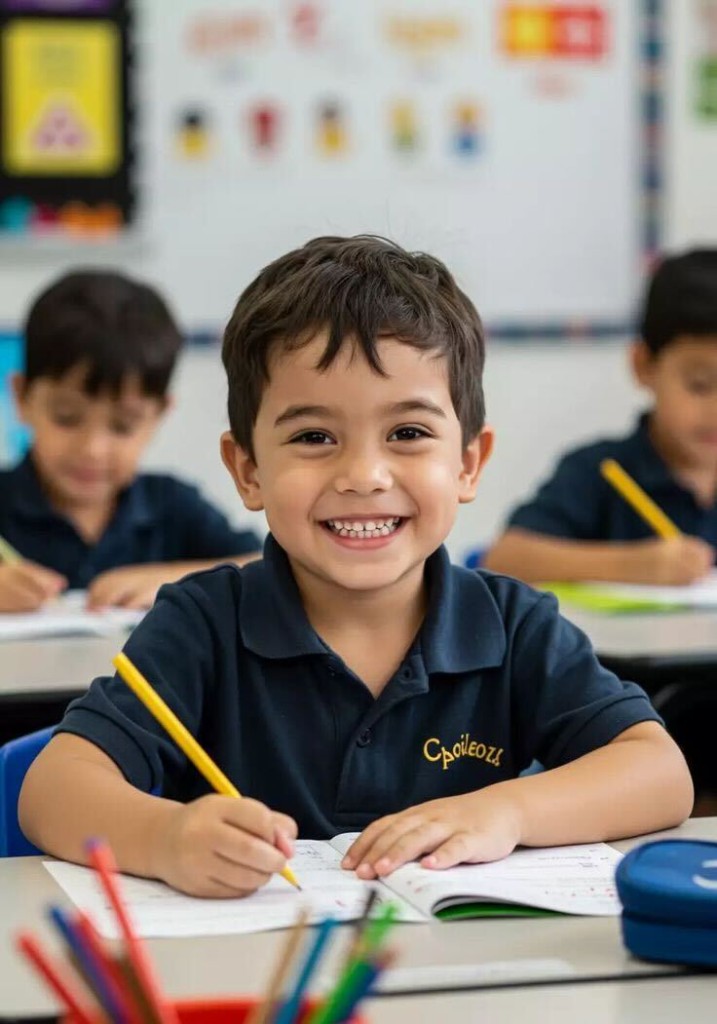 Sunrays student smiling in uniform